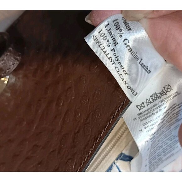 Ashwood Brown Saddle Crossbody‎ Purse Genuine Leather Mini Purse Gold Hardware - Picture 7 of 9